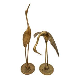 Vintage Brass Crane Set: Mid Century Modern
